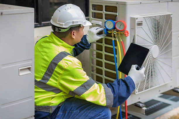 Professional Hvac technician working in Harrison, NY
